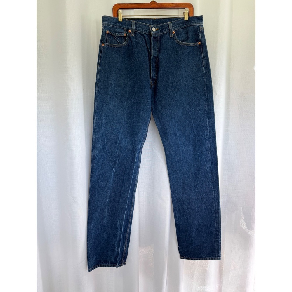 Levi's 501 XX Vintage Button Fly Jeans Men's W38 L40 Dark Wash Made in USA Style